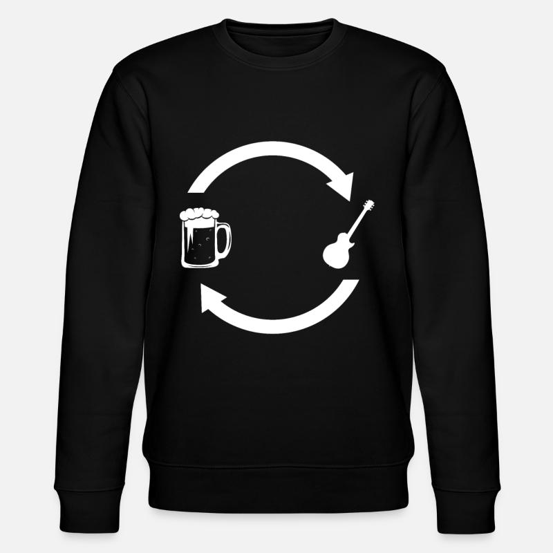 Beer load arrows and guitar - - Stanley/Stella CHANGER Unisex Organic Sweatshirt - black