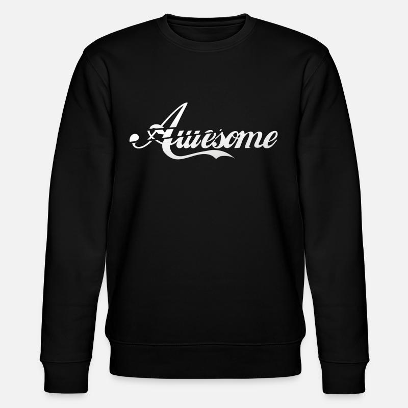 awesome white - Stanley/Stella CHANGER Unisex Organic Sweatshirt - black
