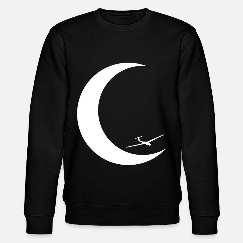 Crescent Moon - Glider - - Stanley/Stella CHANGER Unisex Organic Sweatshirt - black