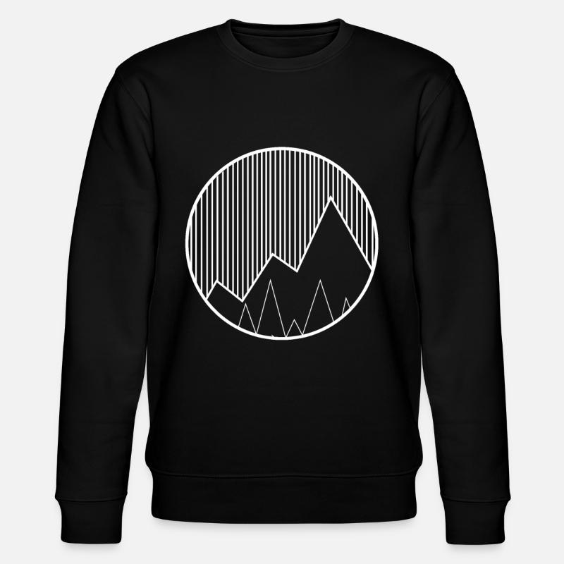 Circle - Mountain - (10) - Stanley/Stella CHANGER Unisex Organic Sweatshirt - black