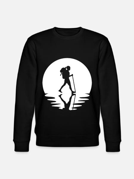 Circle and Reflection - Female Hiking - - Stanley/Stella CHANGER Unisex Organic Sweatshirt - black