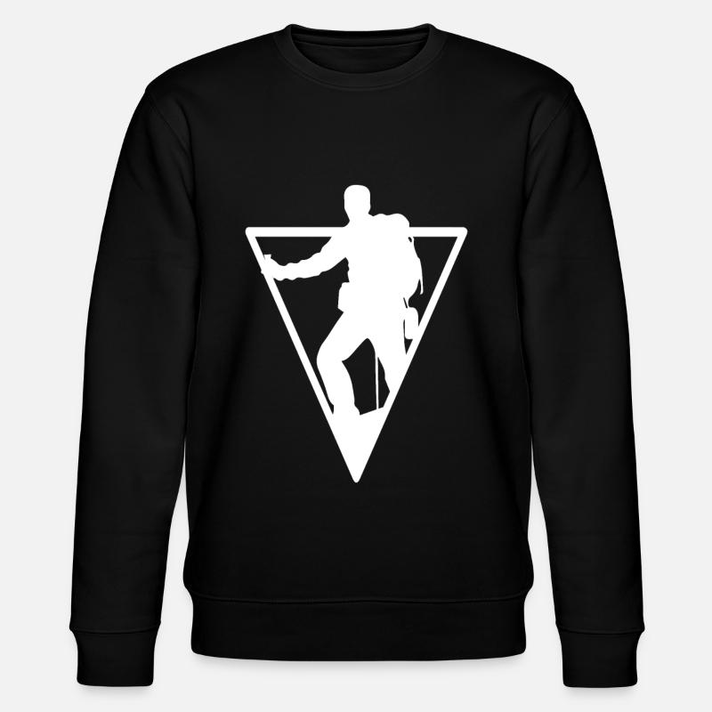 Triangle - Hiking - (3) - Stanley/Stella CHANGER Unisex Organic Sweatshirt - black