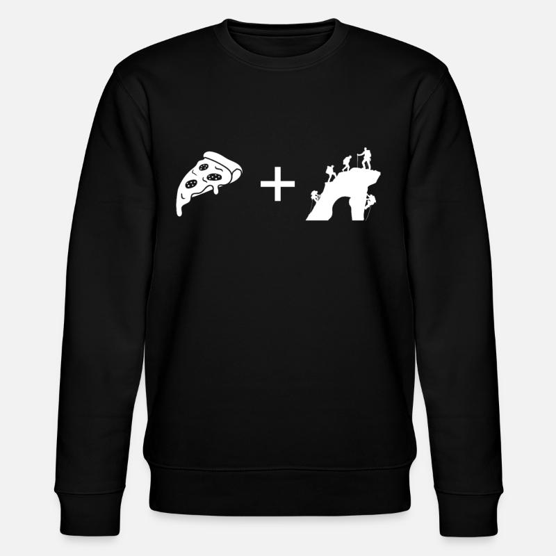 Pizza - Climbing - - Stanley/Stella CHANGER Unisex Organic Sweatshirt - black