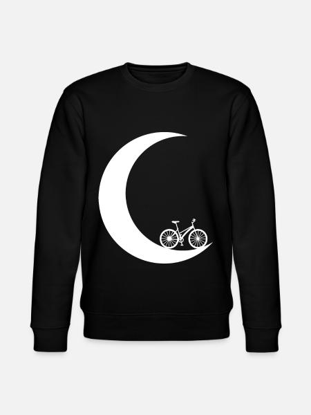 Crescent Moon - Cycling - - Stanley/Stella CHANGER Unisex Organic Sweatshirt - black