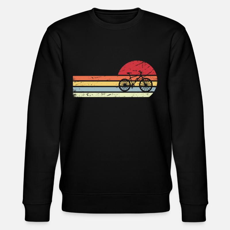 Lignes soleil et rétro - E-Bike - - Sweat bio CHANGER Stanley/Stella Unisexe - noir