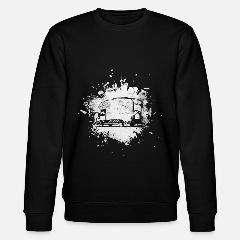 Splashing water - Camping Van - - Stanley/Stella CHANGER Unisex Organic Sweatshirt - black