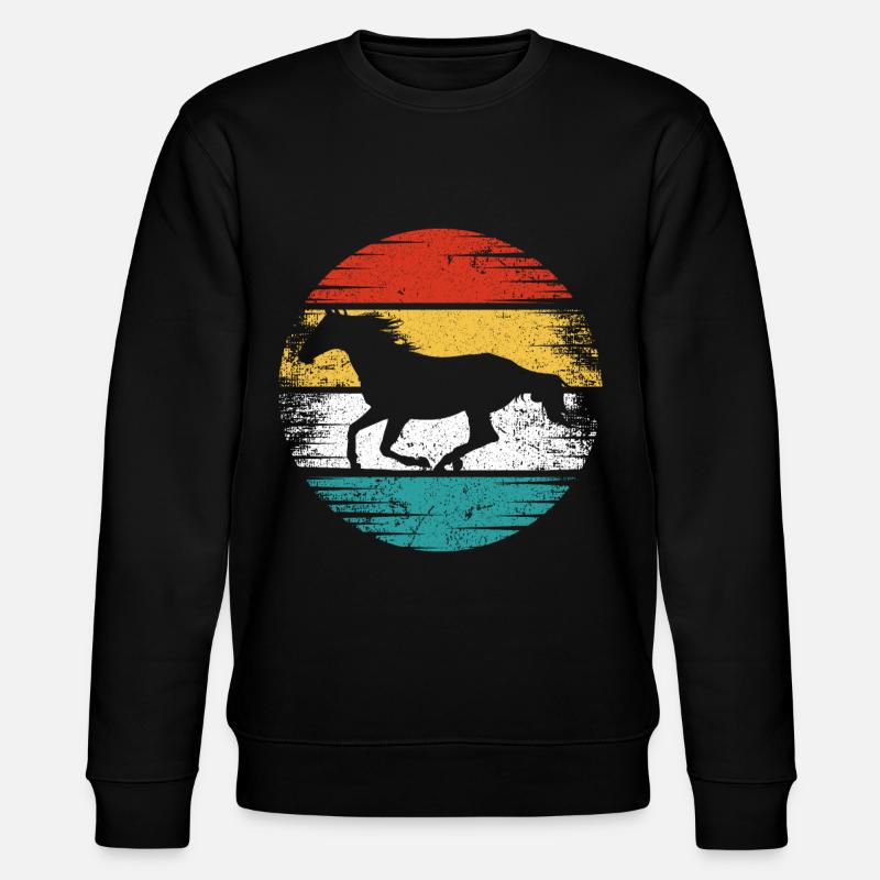 Cheval Rétro - Sweat bio CHANGER Stanley/Stella Unisexe - noir