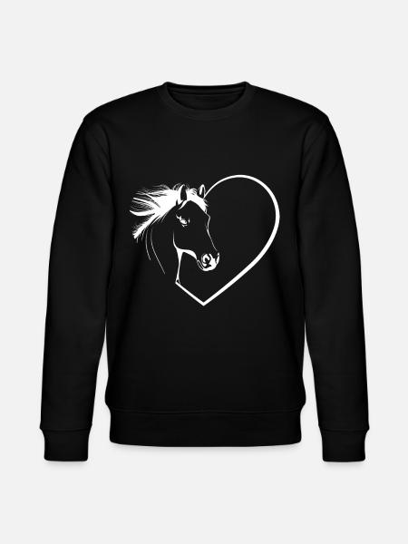 Heart Horse - Stanley/Stella CHANGER Unisex Organic Sweatshirt - black