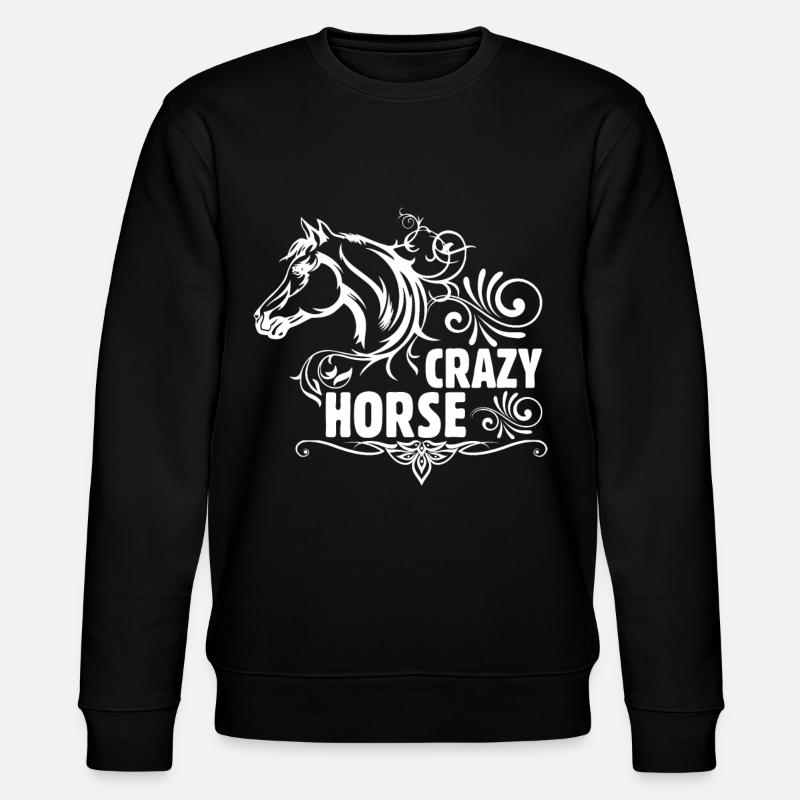 Verrücktes Pferd - - Stanley/Stella Unisex Bio-Sweatshirt CHANGER  - Schwarz