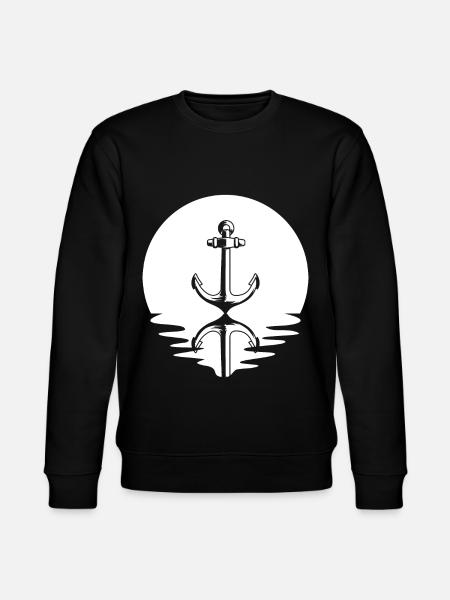 Circle and Reflection - Anchor - - Stanley/Stella CHANGER Unisex Organic Sweatshirt - black