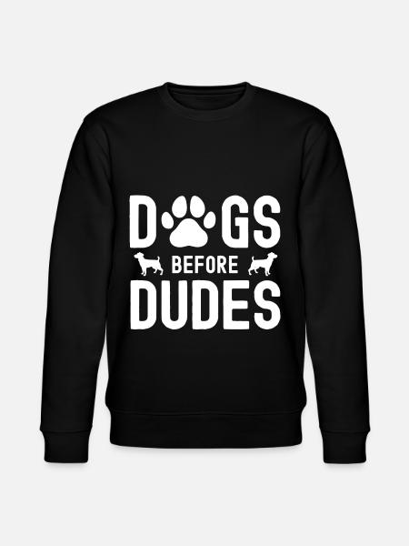 Chiens devant Dudues 1 - Sweat bio CHANGER Stanley/Stella Unisexe - noir