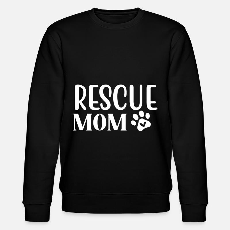Rettungs-Mama - Stanley/Stella Unisex Bio-Sweatshirt CHANGER  - Schwarz