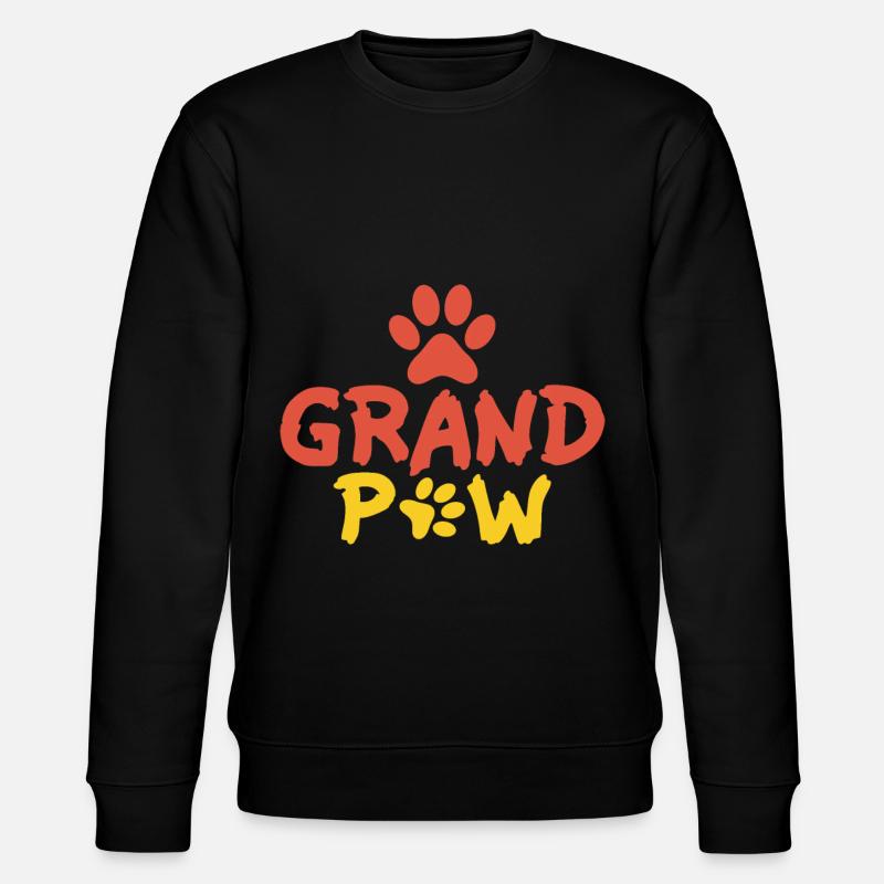 Grand Paw - Pfote - Stanley/Stella Unisex Bio-Sweatshirt CHANGER  - Schwarz