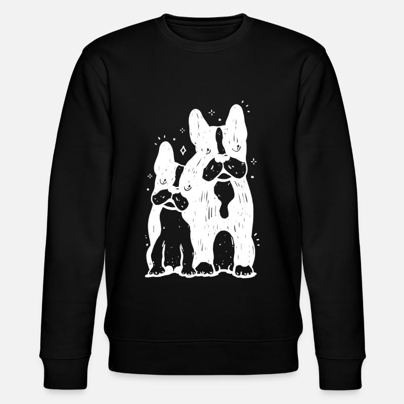 Deux bouledogues - Sweat bio CHANGER Stanley/Stella Unisexe - noir