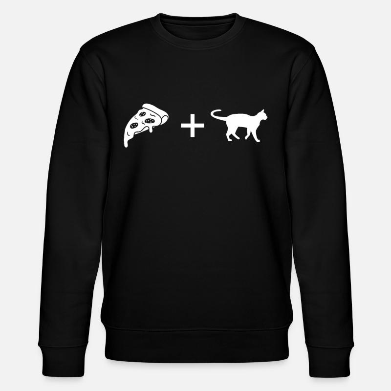 Pizza - Chat - - Sweat bio CHANGER Stanley/Stella Unisexe - noir