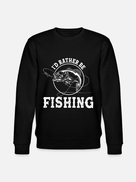 I'd rather fish - (2) - Stanley/Stella CHANGER Unisex Organic Sweatshirt - black