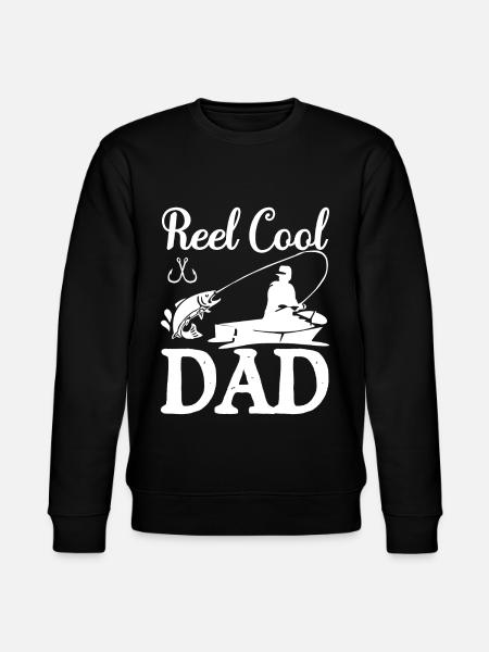 Reel Cool Dad - - Stanley/Stella CHANGER Unisex Organic Sweatshirt - black