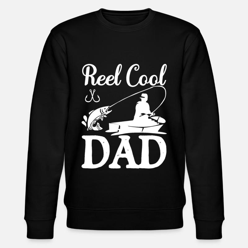 Reel Cool Dad - - Stanley/Stella CHANGER Unisex Organic Sweatshirt - black