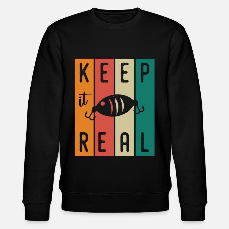Keep It Real - - Stanley/Stella Unisex Bio-Sweatshirt CHANGER  - Schwarz