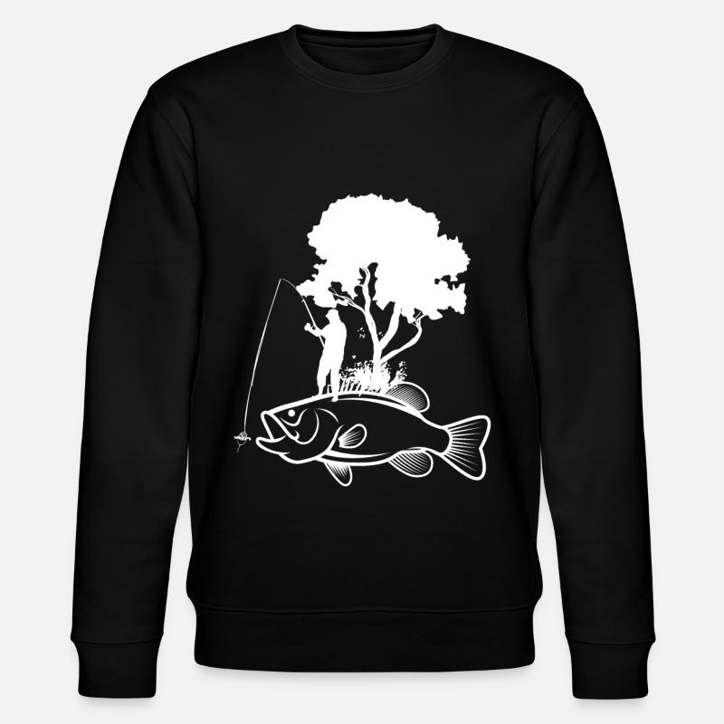 Tree fish - - Stanley/Stella CHANGER Unisex Organic Sweatshirt - black