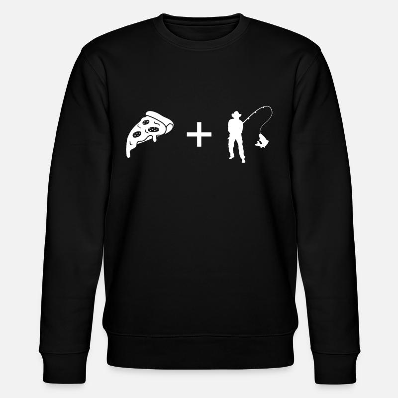 Pizza - Pêche - - Sweat bio CHANGER Stanley/Stella Unisexe - noir
