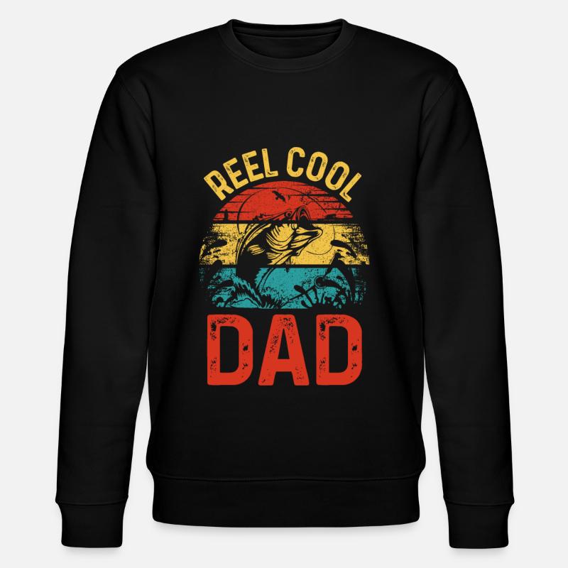 Retro-Rolle Cooler Papa - Stanley/Stella Unisex Bio-Sweatshirt CHANGER  - Schwarz
