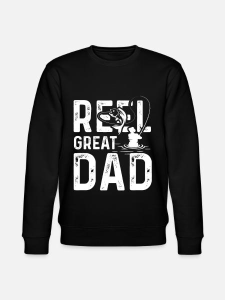 Reel Great Dad - Stanley/Stella CHANGER Unisex Organic Sweatshirt - black