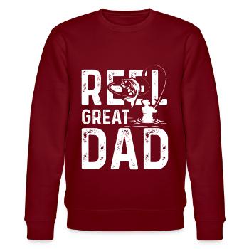 Reel Great Dad - Sweat bio CHANGER Stanley/Stella Unisexe - bordeaux - Devant - Nik (191cm) & Marisol (170cm)