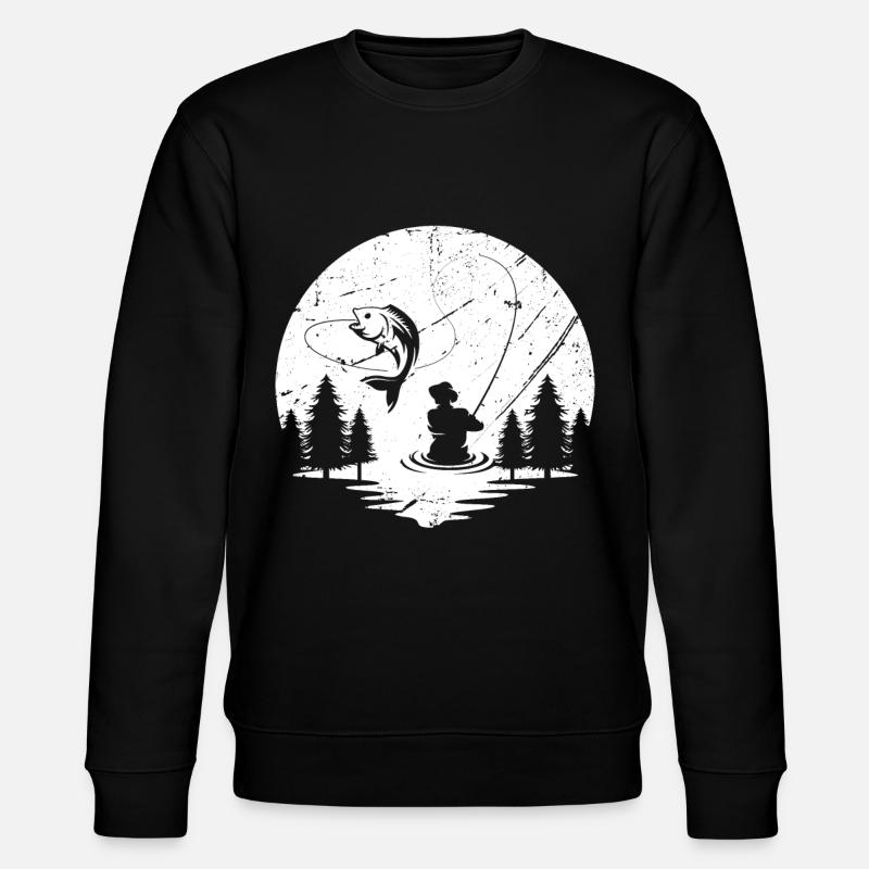 Angeln - Stanley/Stella Unisex Bio-Sweatshirt CHANGER  - Schwarz