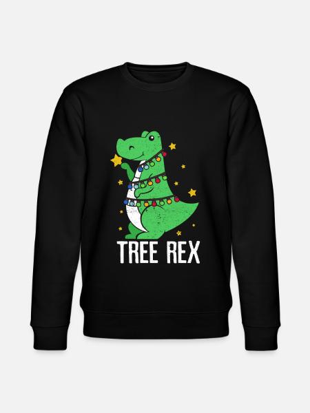 Dinosaurier - Stanley/Stella Unisex Bio-Sweatshirt CHANGER  - Schwarz