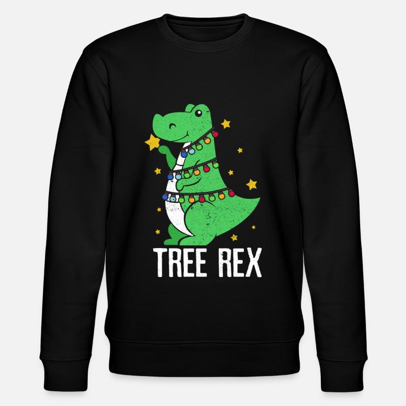 Dinosaurier - Stanley/Stella Unisex Bio-Sweatshirt CHANGER  - Schwarz