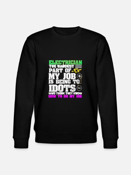 Electrician - Stanley/Stella CHANGER Unisex Organic Sweatshirt - black