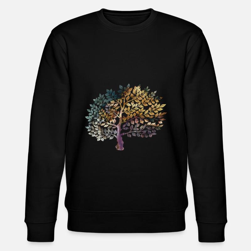 Baum des Lebens - Stanley/Stella Unisex Bio-Sweatshirt CHANGER  - Schwarz