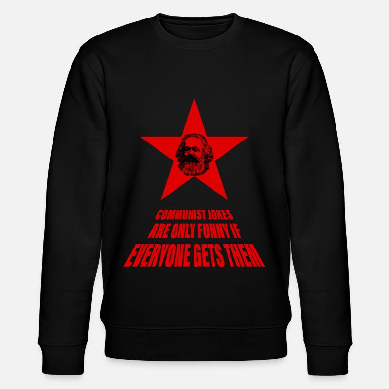 kommunistischer Witz Geschenk - Stanley/Stella Unisex Bio-Sweatshirt CHANGER  - Schwarz