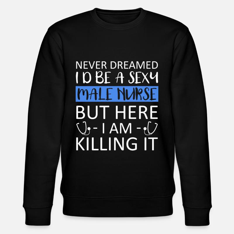 Krankenpfleger Krankenschwester Krankenpflegerin - Stanley/Stella Unisex Bio-Sweatshirt CHANGER - Schwarz