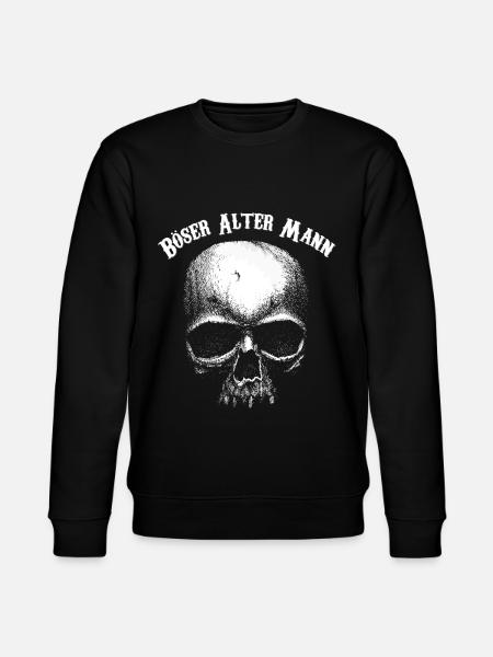 Böser alter Mann Retro Geburtstag Vatertag Spruch - Stanley/Stella Unisex Bio-Sweatshirt CHANGER - Schwarz