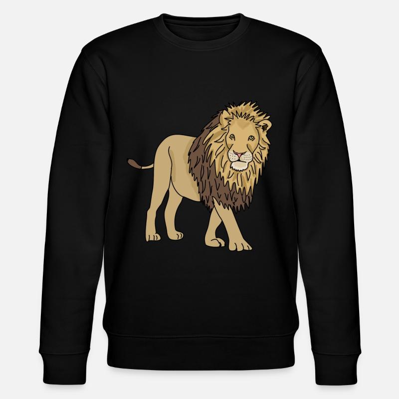 Löwe - Stanley/Stella Unisex Bio-Sweatshirt CHANGER  - Schwarz