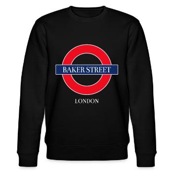 London Souvenir - Stanley/Stella Unisex Bio-Sweatshirt CHANGER  - Schwarz - Vorne - Nik (191cm) & Marisol (170cm)