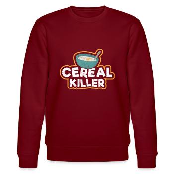 Cereal Killer Müsli marshmallows cadeau - Sweat bio CHANGER Stanley/Stella Unisexe - bordeaux - Devant - Nik (191cm) & Marisol (170cm)