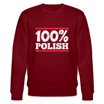 100 % Polish polonais Pologne Polska polonais - Sweat bio CHANGER Stanley/Stella Unisexe - bordeaux - Devant - Nik (191cm) & Marisol (170cm)