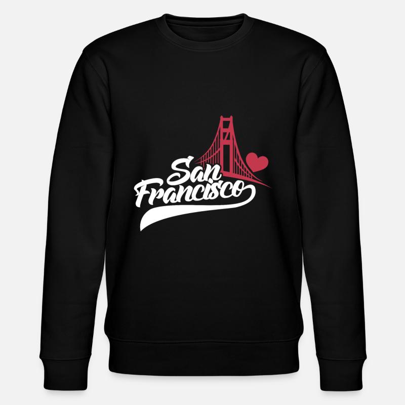 San Francisco - Stanley/Stella Unisex Bio-Sweatshirt CHANGER  - Schwarz