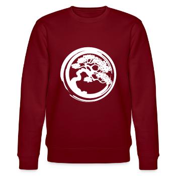 Bonsai - Stanley/Stella Unisex Bio-Sweatshirt CHANGER  - Burgunderrot - Vorne - Nik (191cm) & Marisol (170cm)