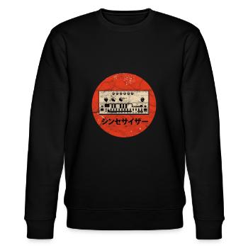 Synthétiseur Analog Acid Synth Techno Japonais - Sweat bio CHANGER Stanley/Stella Unisexe - noir - Devant - Nik (191cm) & Marisol (170cm)