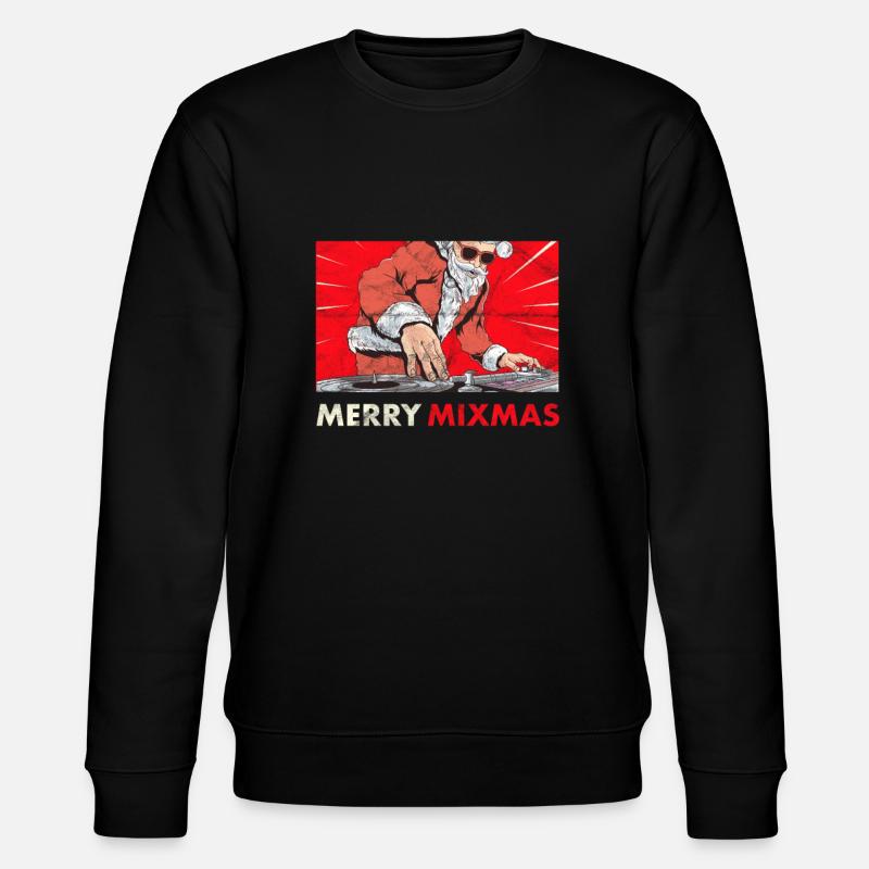 Merry Mixmas Weihnachtssynthizer Analog Synth - Stanley/Stella Unisex Bio-Sweatshirt CHANGER  - Schwarz
