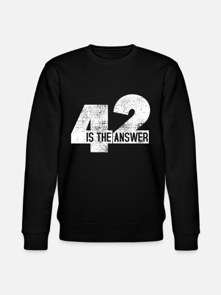 La réponse est 42 - Sweat bio CHANGER Stanley/Stella Unisexe - noir