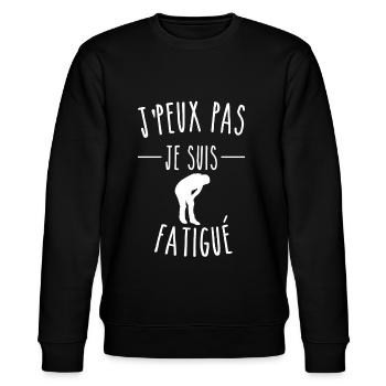 j peux pas je suis fatigué - Sweat bio CHANGER Stanley/Stella Unisexe - noir - Devant - Nik (191cm) & Marisol (170cm)