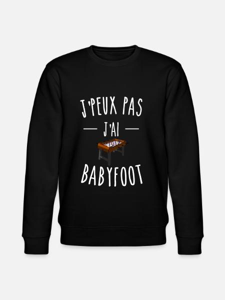 je peux pas j'ai babyfoot - Sweat bio CHANGER Stanley/Stella Unisexe - noir