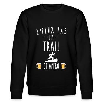 trail et apéro - Sweat bio CHANGER Stanley/Stella Unisexe - noir - Devant - Nik (191cm) & Marisol (170cm)