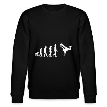 Hip Hop Breakdance Evolution - Stanley/Stella Unisex Bio-Sweatshirt CHANGER  - Schwarz - Vorne - Nik (191cm) & Marisol (170cm)