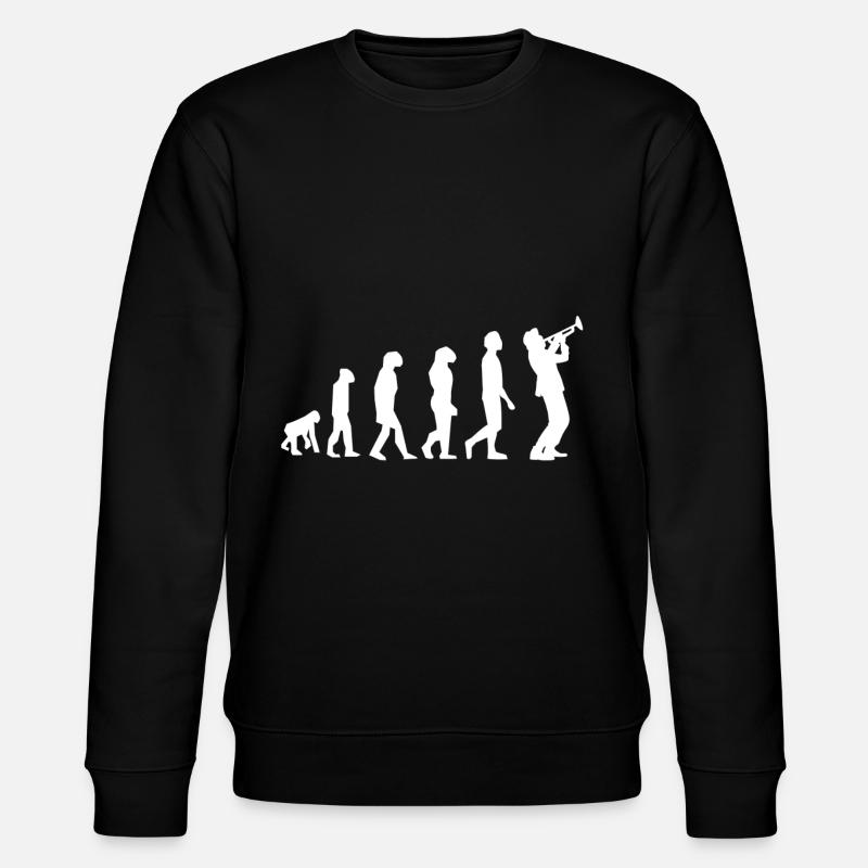 Evolution Trompete Musik Trompete - Stanley/Stella Unisex Bio-Sweatshirt CHANGER  - Schwarz